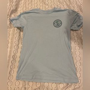 Light blue men’s graphic T